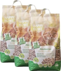Happy Home Natural Wood - Kattenbakvulling - 3 X 20 L -Winkel Voor Kattenbenodigdheden 1021x1200 1