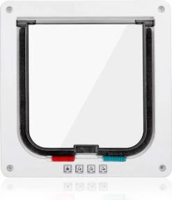 DOWO® - Kattenklep - Kattenluik - Kattenluikje - 4-weg Magneetsluiting Huisdierklep, Eenvoudige Installatie Kattendeur Huisdierendeur Aan De Muur, Houten Deur, Upvc Binnendeur, Baksteenwanden, Houten Deuren (M - Buitenmaat 19 X20 Cm) -Winkel Voor Kattenbenodigdheden 1029x1200 2