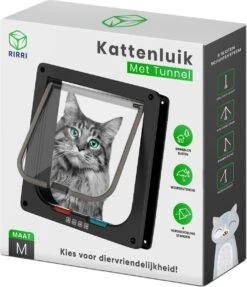 Rirri Kattenluik Met Tunnel - 4 Vergrendelingsstanden - Weersbestendig - Binnen En Buiten - Maat M - Zwart - 19 X 20 Cm 17 Rirri Kattenluik Met Tunnel - 4 Vergrendelingsstanden - Weersbestendig - Binnen En Buiten - Maat M - Zwart - 19 X 20 Cm -Winkel Voor Kattenbenodigdheden 1031x1200 3