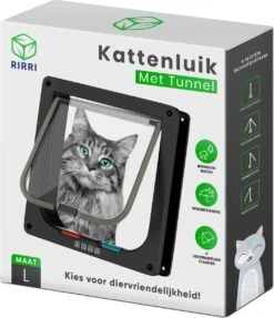 Rirri Kattenluik Met Tunnel - 4 Vergrendelingsstanden - Weersbestendig - Binnen En Buiten - Maat L - Zwart - 25,5 X 23.5 Cm 17 Rirri Kattenluik Met Tunnel - 4 Vergrendelingsstanden - Weersbestendig - Binnen En Buiten - Maat L - Zwart - 25,5 X 23.5 Cm -Winkel Voor Kattenbenodigdheden 1031x1200 4