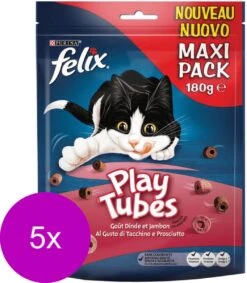 Felix PlayTubes - Kattensnacks Kalkoen & Ham - 5 X 180g 14 Felix PlayTubes - Kattensnacks Kalkoen & Ham - 5 X 180g -Winkel Voor Kattenbenodigdheden 1047x1200