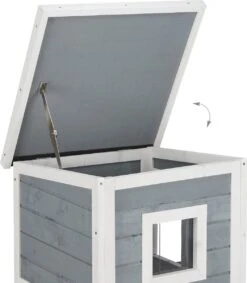 Relaxdays Kattenhuis Buiten - Groot Kattenhok Binnen - Hoog Kattenmeubel Grijs Hout - Tuin 19 Relaxdays Kattenhuis Buiten - Groot Kattenhok Binnen - Hoog Kattenmeubel Grijs Hout - Tuin -Winkel Voor Kattenbenodigdheden 1047x1200 3