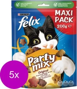 Felix Party Mix - Kattensnacks Original Mix - 5 X 200g 15 Felix Party Mix - Kattensnacks Original Mix - 5 X 200g -Winkel Voor Kattenbenodigdheden 1048x1200