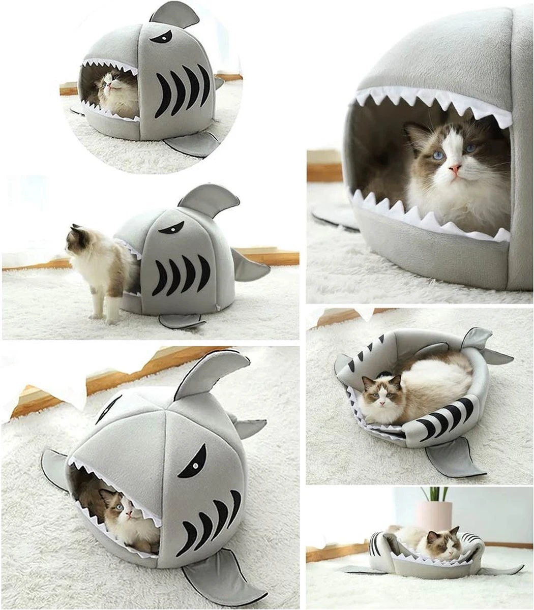 MikaMax Haai Hondenmand - Kattenmand - Dierenmand - Huisdierkussen - Mand Of Bed - Origineel - Extra Zacht Materiaal - 42 X 42 X 36 Cm 15 MikaMax Haai Hondenmand - Kattenmand - Dierenmand - Huisdierkussen - Mand Of Bed - Origineel - Extra Zacht Materiaal - 42 X 42 X 36 Cm - Afbeelding 13