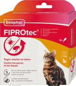 Beaphar Fiprotec Kat - Vlooienbestrijding - >1 Kg - 4 Pipetten 14 Beaphar Fiprotec Kat - Vlooienbestrijding - >1 Kg - 4 Pipetten -Winkel Voor Kattenbenodigdheden 1062x1200