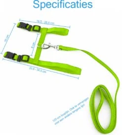 Kattentuigje Met Looplijn Kattenharnas Kittentuigje Kattenriem Met Looplijn Kat Kitten Tuigje Verstelbaar - Groen -Winkel Voor Kattenbenodigdheden 1090x1200