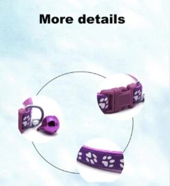 Merkloos Kattenhalsband Met Belletje - Verstelbaar - 19 / 32 Cm - Kattenbandje - Halsband Kat - Cat - Kitten - Katten Halsband - Paars -Winkel Voor Kattenbenodigdheden 1096x1200 4