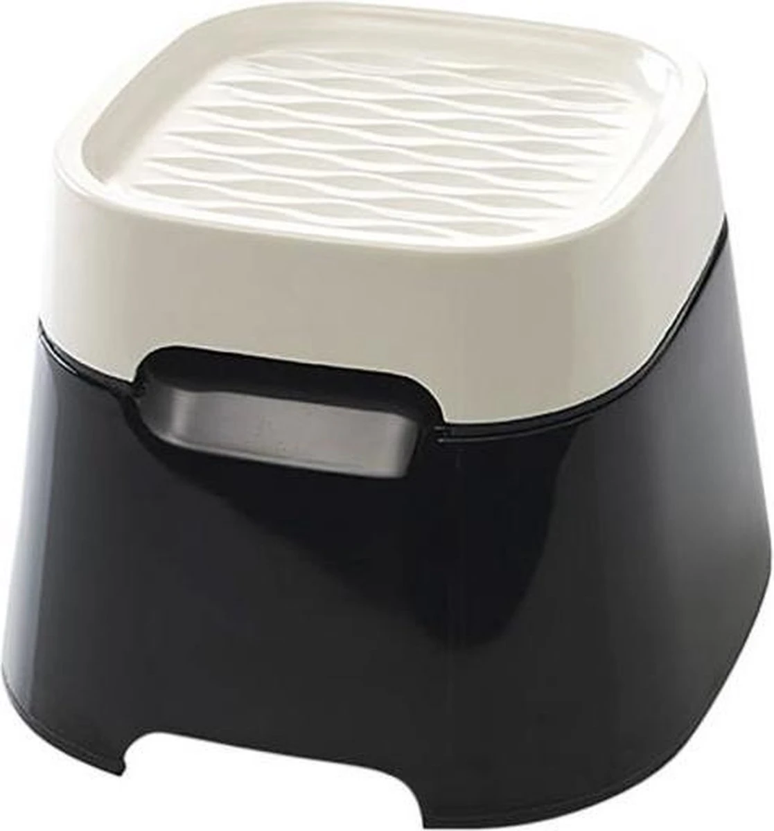 Savic Ergo Cube Voerbak Creme / Zwart 22x22x16 Cm 3 Savic Ergo Cube Voerbak Creme / Zwart 22x22x16 Cm