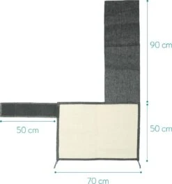 Navaris Katten Krabmat - Bescherming Van Meubels - Voor Banken En Stoelen - Krabbescherming - Voor De Linkerkant - Donkergrijs -Winkel Voor Kattenbenodigdheden 1127x1200 2