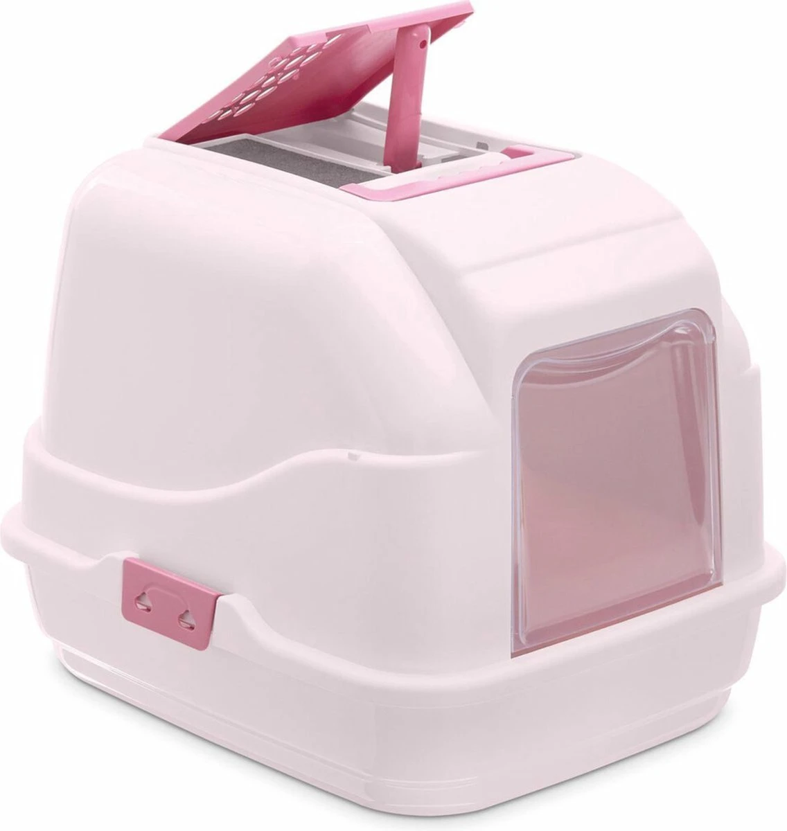 Imac Easy Cat - Roze - Kattenbak - 40,5 X 50 X 41 Cm 3 Imac Easy Cat - Roze - Kattenbak - 40,5 X 50 X 41 Cm
