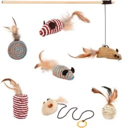 Kattenspeelgoed - Set Met 7 Kattenspeeltjes - Complete Set - Kattenhengel - Speelmuis -Winkel Voor Kattenbenodigdheden 1145x1200 3