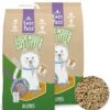 Easypets Houtkorrel Kattenbakvulling 2x 10KG (20KG - 40L) - Biologisch Afbreekbare Houtkorrels - FSC