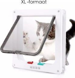 Merkloos Kattenluik - Inclusief Tunnel - 4 Vergendelingsstanden - Wit - Waterdicht - 23 X 25 X 5.5 Cm 13 Merkloos Kattenluik - Inclusief Tunnel - 4 Vergendelingsstanden - Wit - Waterdicht - 23 X 25 X 5.5 Cm -Winkel Voor Kattenbenodigdheden 1149x1200 4