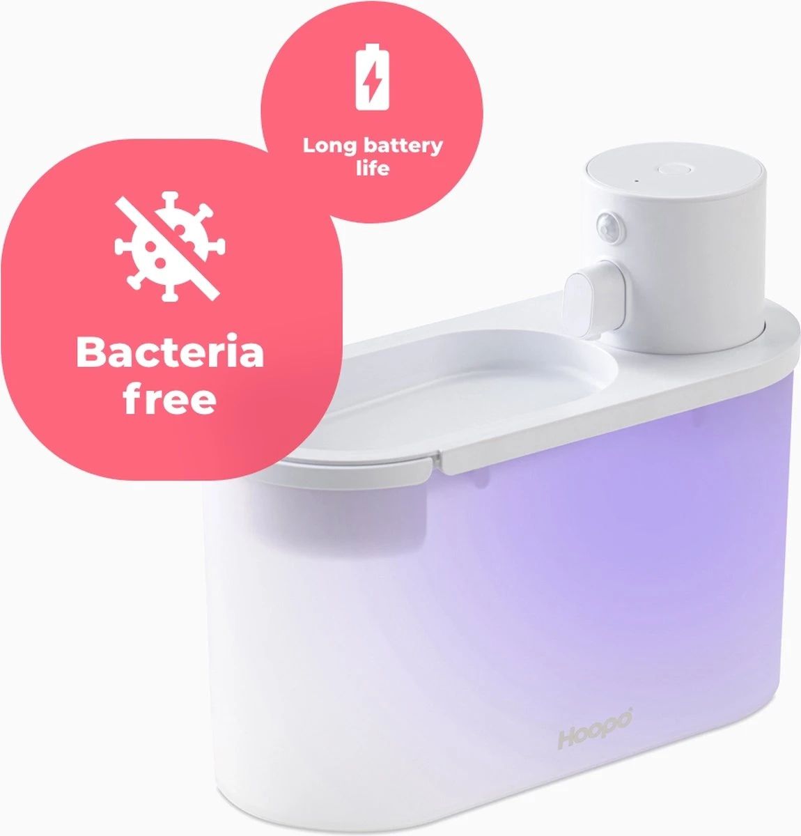 Hoopo® Agua - DRAADLOZE Waterfontein Katten - SMART Waterfontein Katten - UVC Disinfectie - 2 Liter - Automatische Katten Fontein 4 Hoopo® Agua - DRAADLOZE Waterfontein Katten - SMART Waterfontein Katten - UVC Disinfectie - 2 Liter - Automatische Katten Fontein - Afbeelding 2