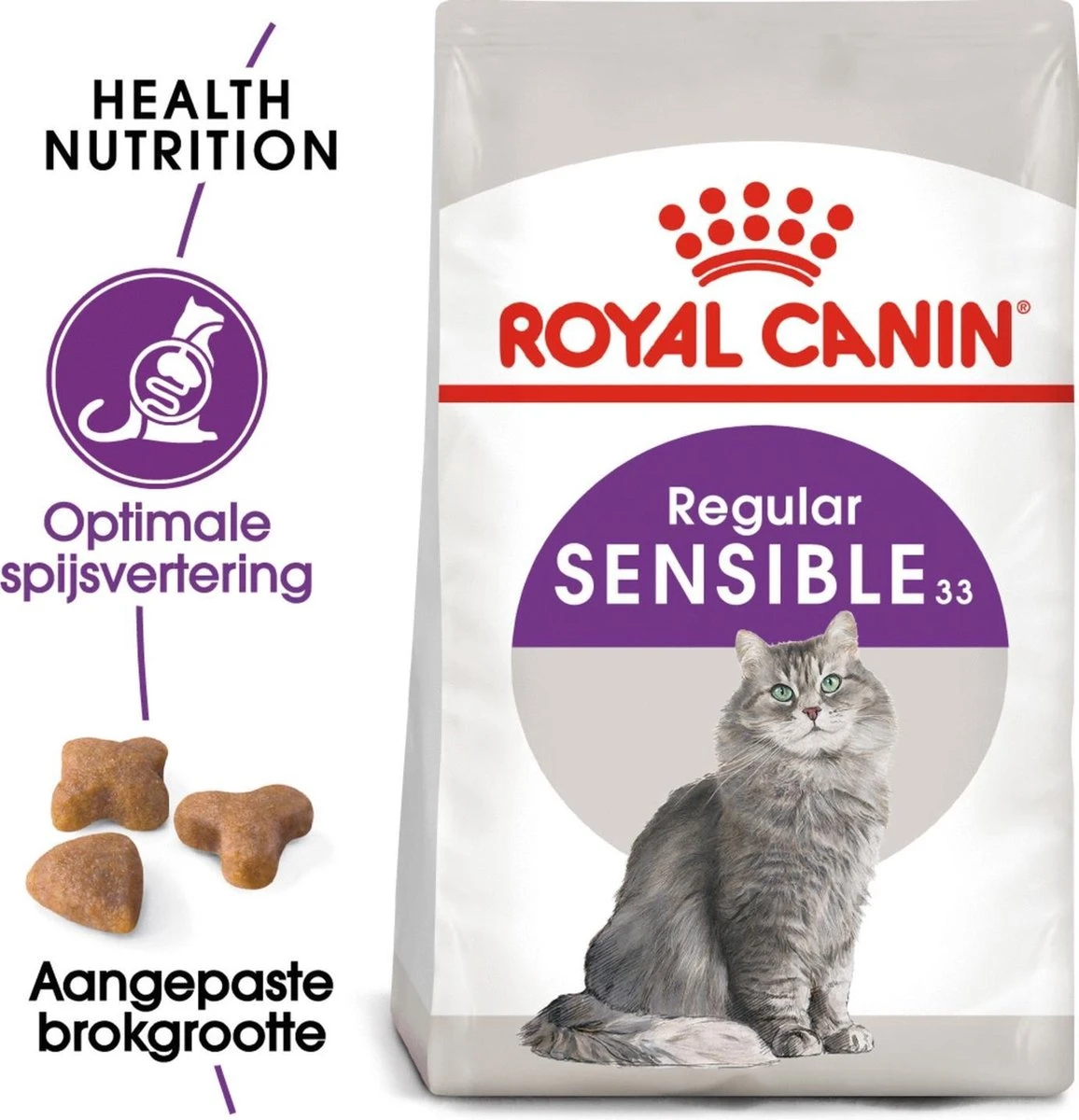Royal Canin Sensible 33 - Kattenvoer - 2 Kg 4 Royal Canin Sensible 33 - Kattenvoer - 2 Kg - Afbeelding 2