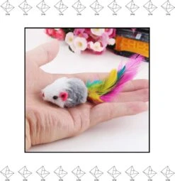 Merkloos EPIN | Pluche Speelmuis | Katten Speelgoed | Speelmuizen | Speel Muisje