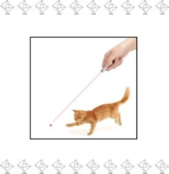 Merkloos EPIN | Kat Laserlampje | Kattenspeelgoed | Laserlamp |Met Mini Zaklamp 2 In 1 | Batterijen Inbegrepen | ZWART