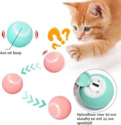 Otiume Slimme Katten Speeltje - Interactieve Zelf Rollende Bal Voor Katten - Kattenspeeltjes - USB Oplaadbaar- Turquoise 12 Otiume Slimme Katten Speeltje - Interactieve Zelf Rollende Bal Voor Katten - Kattenspeeltjes - USB Oplaadbaar- Turquoise -Winkel Voor Kattenbenodigdheden 1167x1200 11