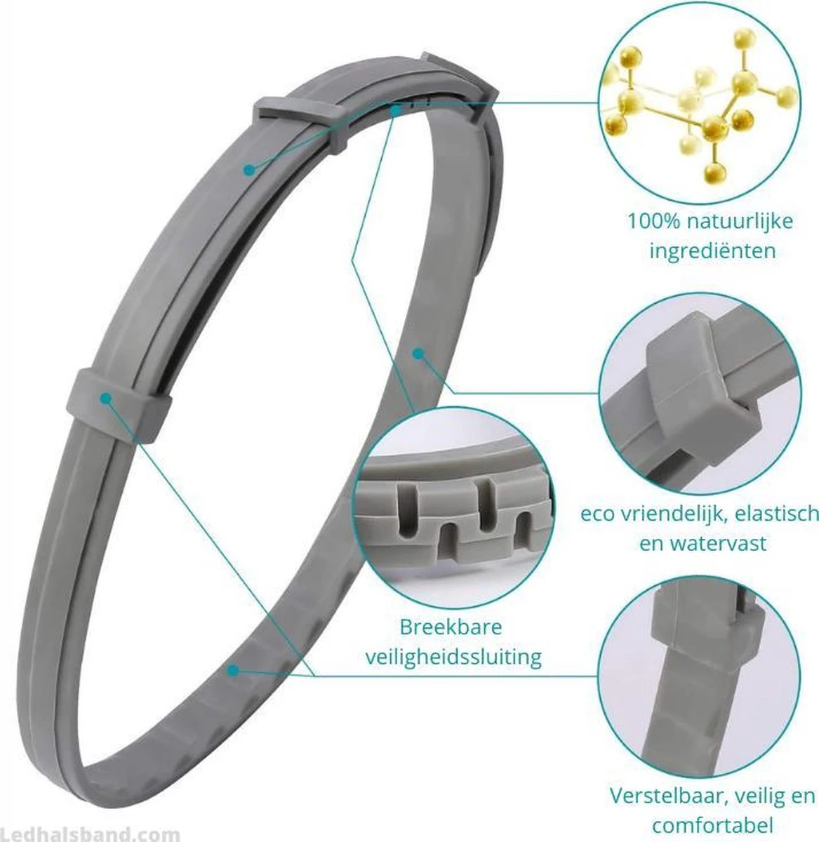 Natuurlijke Vlooienband - Katten - Zwart - Zonder Pesticiden Of Gif - Vlooien En Teken - Kattenbandje - Eco Friendly 5 Natuurlijke Vlooienband - Katten - Zwart - Zonder Pesticiden Of Gif - Vlooien En Teken - Kattenbandje - Eco Friendly - Afbeelding 3