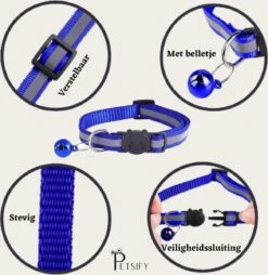 Petsify - Kattenhalsband Met Belletje - Veiligheidssluiting - Reflecterend - Halsband Kat - Halsband Kitten - Set Van 11 -Winkel Voor Kattenbenodigdheden 1167x1200 6