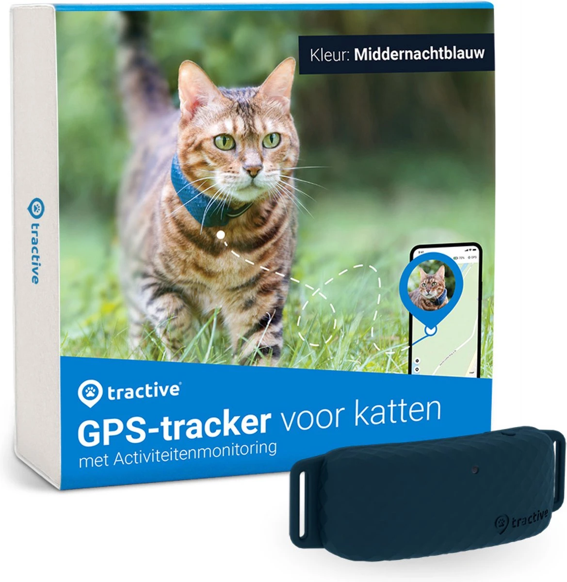Tractive GPS CAT 4 - Kat GPS Tracker & Activiteitenmonitor - Past Op Meeste Halsbanden - Donkerblauw 3 Tractive GPS CAT 4 - Kat GPS Tracker & Activiteitenmonitor - Past Op Meeste Halsbanden - Donkerblauw