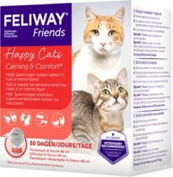 Feliway Friends - Startset - 1 Verdamper Met 1 Vulling - 48 Ml - Anti-conflict Voor Katten -Winkel Voor Kattenbenodigdheden 1172x1200