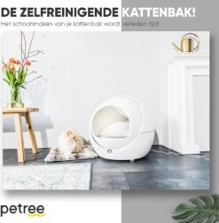 Petree Dome- Zelfreinigende Kattenbak - Automatisch - Katten - Anti-geur - 60 X 35 X 60 Cm -Winkel Voor Kattenbenodigdheden 1174x1200 4