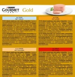 Gourmet Gold Mousse - Kattenvoer Natvoer - Met Tonijn, Lever, Kalkoen, Rund - 48 X 85 G -Winkel Voor Kattenbenodigdheden 1180x1200