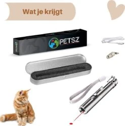 Laserpen - USB - Kattenspeeltjes - Zaklamp - Kat - Laser - Kattenspeelgoed - RVS Opbergblikje -Winkel Voor Kattenbenodigdheden 1184x1200 4