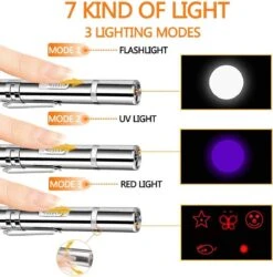 USB Laserpen-7 In 1- Kattenspeelgoed-rode Laser- Fluwelen Opbergzakje- LED- UV Licht- USB Oplaadbaar- Laserlampje- Nieuw Model 2020 -Winkel Voor Kattenbenodigdheden 1185x1200 8