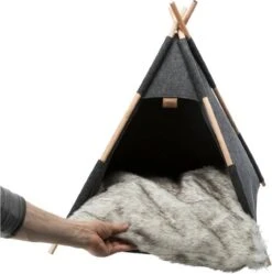 TRIXIE Huisdierengrot Tipi 55x65x55 Cm Vilt -Winkel Voor Kattenbenodigdheden 1189x1200 6