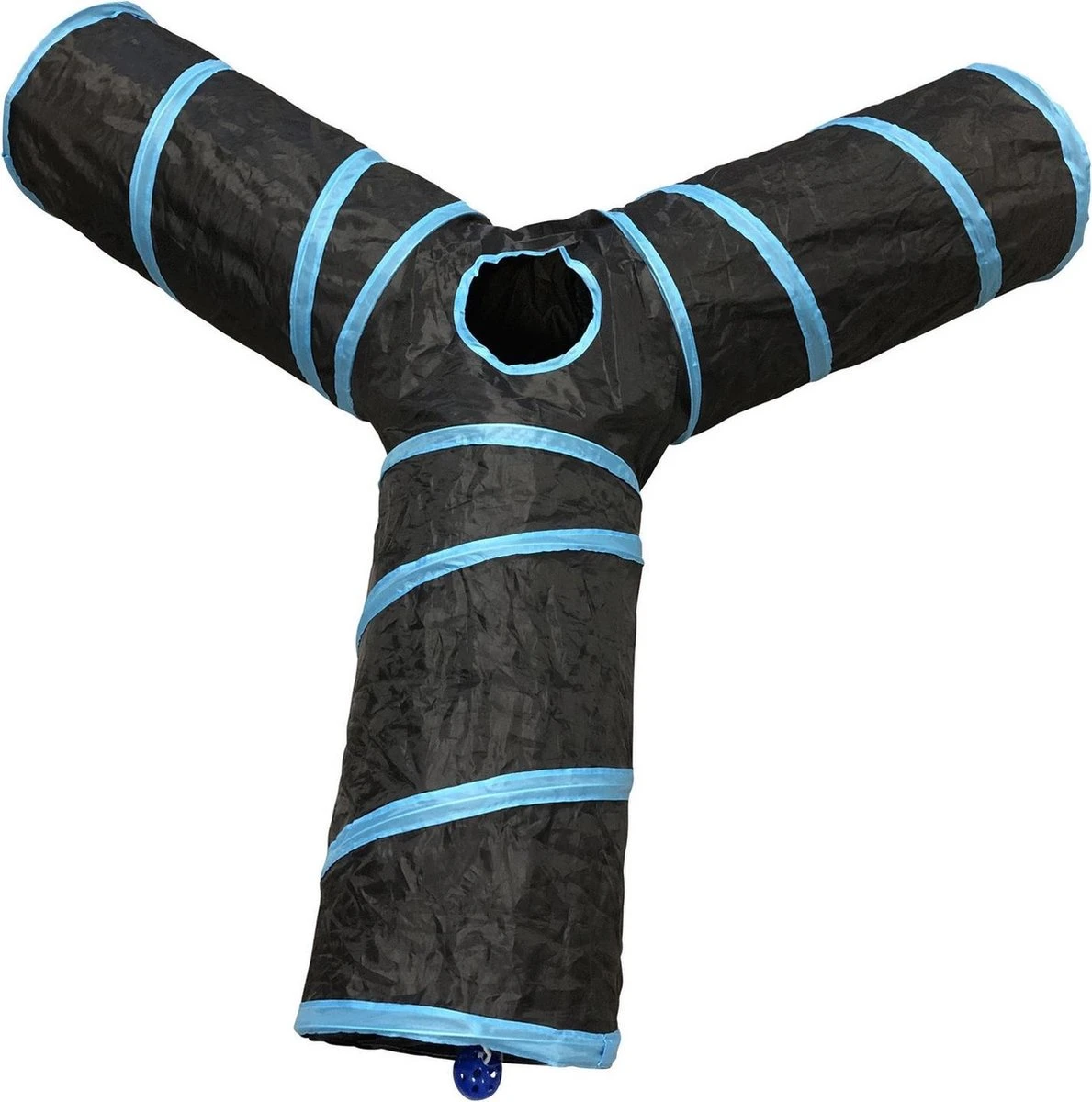 Adori Katten Tunnel 3 Gangen - Kattenspeelgoed - Ø25x50 Cm Zwart 4 Adori Katten Tunnel 3 Gangen - Kattenspeelgoed - Ø25x50 Cm Zwart - Afbeelding 2