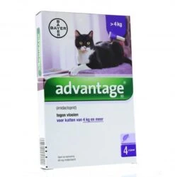 Advantage 80 Vlooiendruppelsl Kat Vanaf 4 Kg - 4 Pipetten 8 Advantage 80 Vlooiendruppelsl Kat Vanaf 4 Kg - 4 Pipetten -Winkel Voor Kattenbenodigdheden 1190x1200