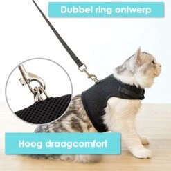 Kattentuigje Met Leiband Riem Kattenharnas Camouflage Maat L Kat & Kitten - Dieren Kattenriem - Cat Leash - Halsomvang 24 Tot 33cm - Borstomvang 36 Tot 41cm - Zootic® -Winkel Voor Kattenbenodigdheden 1194x1200 8