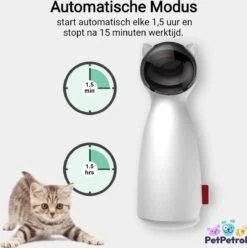 PetPetrol Automatisch Kattenspeeltje – Laser – Kattenlaser - Intelligent Interactief Voor Katten – Laser Kat – 9 Verschillende Standen – Incl. Oplaadkabel – Geruisloze Motor -Winkel Voor Kattenbenodigdheden 1195x1200 12