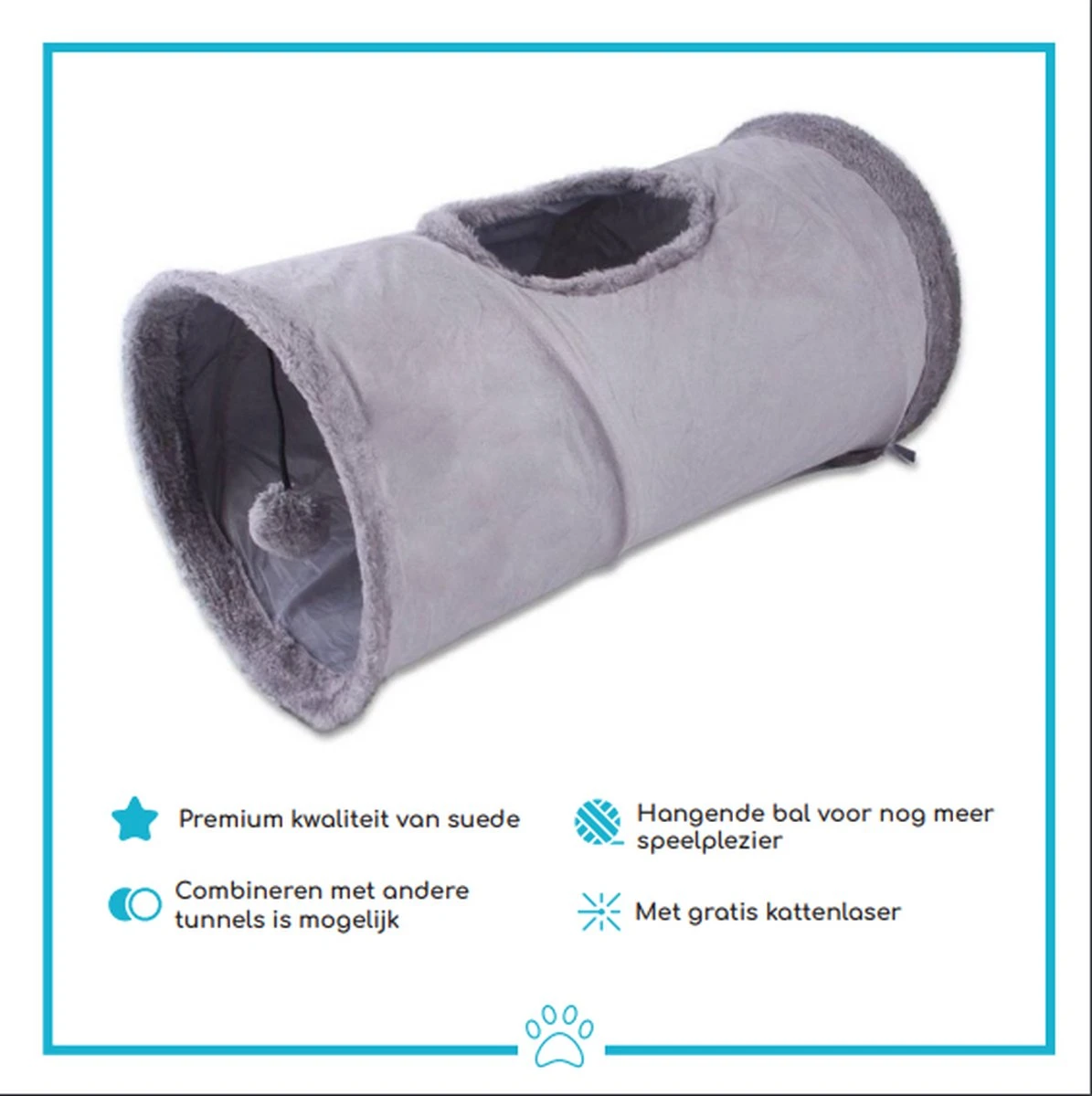 Kattentunnel - Speeltunnel Kat - Kattenspeelgoed - Laserlampje Kat - Kattenspeeltjes 4 Kattentunnel - Speeltunnel Kat - Kattenspeelgoed - Laserlampje Kat - Kattenspeeltjes - Afbeelding 2