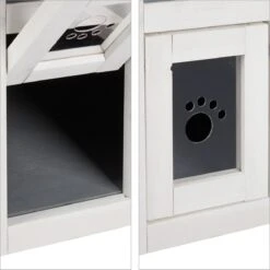 Relaxdays Kattenhuis Buiten - Groot Kattenhok Binnen - Hoog Kattenmeubel Grijs Hout - Tuin 21 Relaxdays Kattenhuis Buiten - Groot Kattenhok Binnen - Hoog Kattenmeubel Grijs Hout - Tuin -Winkel Voor Kattenbenodigdheden 1198x1200 12