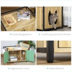 PawHut Katzentoilett Mit Griff D31-053 -Winkel Voor Kattenbenodigdheden 1199x1200 15