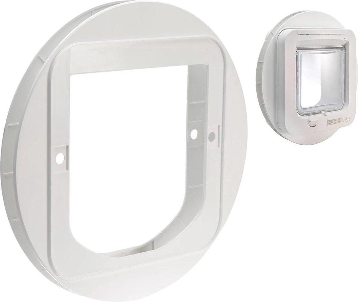 Sureflap Montageadapter Voor Kattenluik - Wit - 14 X 12 Cm 3 Sureflap Montageadapter Voor Kattenluik - Wit - 14 X 12 Cm