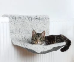 Trixie Radiator Hangmat Harvey Langhaar Pluche / Velours Wit Zwart - 45X31X26 CM -Winkel Voor Kattenbenodigdheden 1200x1011 6