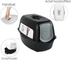 Rotho Kattenbak Bailey Zwart -Winkel Voor Kattenbenodigdheden 1200x1011 7