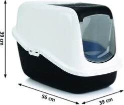 Savic Kattenbak Nestor - Kattenbak - Zwart/Wit - 56 X 39 X 38,5 17 Savic Kattenbak Nestor - Kattenbak - Zwart/Wit - 56 X 39 X 38,5 -Winkel Voor Kattenbenodigdheden 1200x1014 3