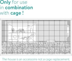 Navaris Houten Hamsterhuis - Speelhut Voor Hamsters, Kleine Knaagdieren, Gerbils, Muizen - Schuilplaats Op Twee Etages Voor Hamster, Cavia, Muis -Winkel Voor Kattenbenodigdheden 1200x1015 3