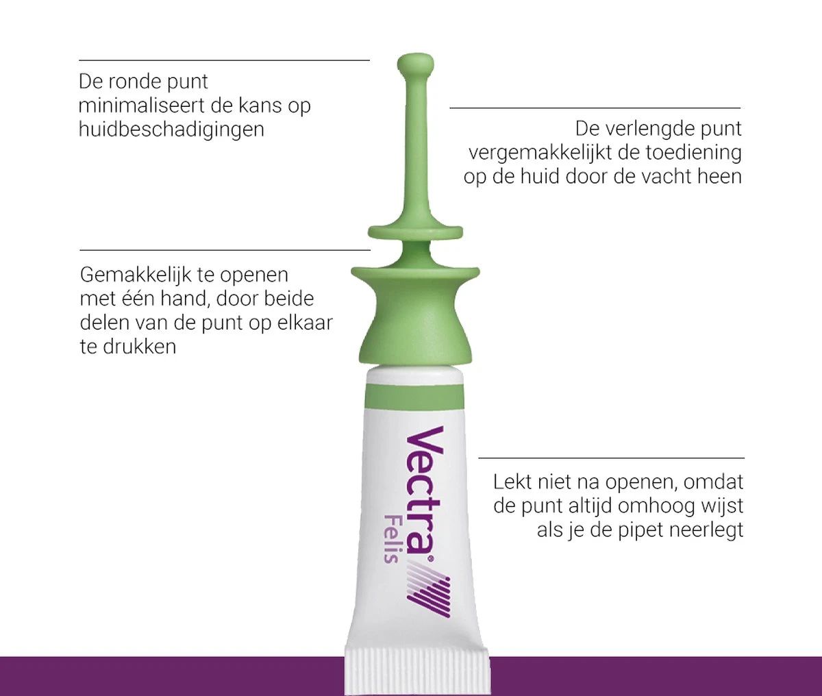 VECTRA Felis - Vlooiendruppels - Voor Katten 0.6 T/m 10 Kg - 3 Pipetten 4 VECTRA Felis - Vlooiendruppels - Voor Katten 0.6 T/m 10 Kg - 3 Pipetten - Afbeelding 2