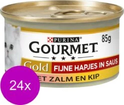Gourmet Gold Fijne Hapjes - Kattenvoer Natvoer - Zalm & Kip - 24 X 85 Gr 20 Gourmet Gold Fijne Hapjes - Kattenvoer Natvoer - Zalm & Kip - 24 X 85 Gr -Winkel Voor Kattenbenodigdheden 1200x1025 3