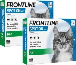 Frontline Spot On Kat - Anti Vlooien En Tekenmiddel - 2 X 4 Pip