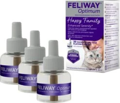 Feliway Optimum - Navulling 3-Pack - 3x Flacon 48 Ml - Anti-stress Kat -Winkel Voor Kattenbenodigdheden 1200x1033