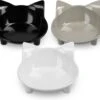Navaris Voerbakjes Voor Katten - Set Van 3 Voer- En Waterbakken - Met Kattenkopjes Vorm - Antislip - Etensbakjes In Grijs, Wit En Zwart 2 Navaris Voerbakjes Voor Katten - Set Van 3 Voer- En Waterbakken - Met Kattenkopjes Vorm - Antislip - Etensbakjes In Grijs, Wit En Zwart -Winkel Voor Kattenbenodigdheden 1200x1047 2