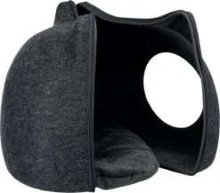 Trixie Relax Iglo Kat Vilt Grijs - 38X37X35 CM -Winkel Voor Kattenbenodigdheden 1200x1055 6
