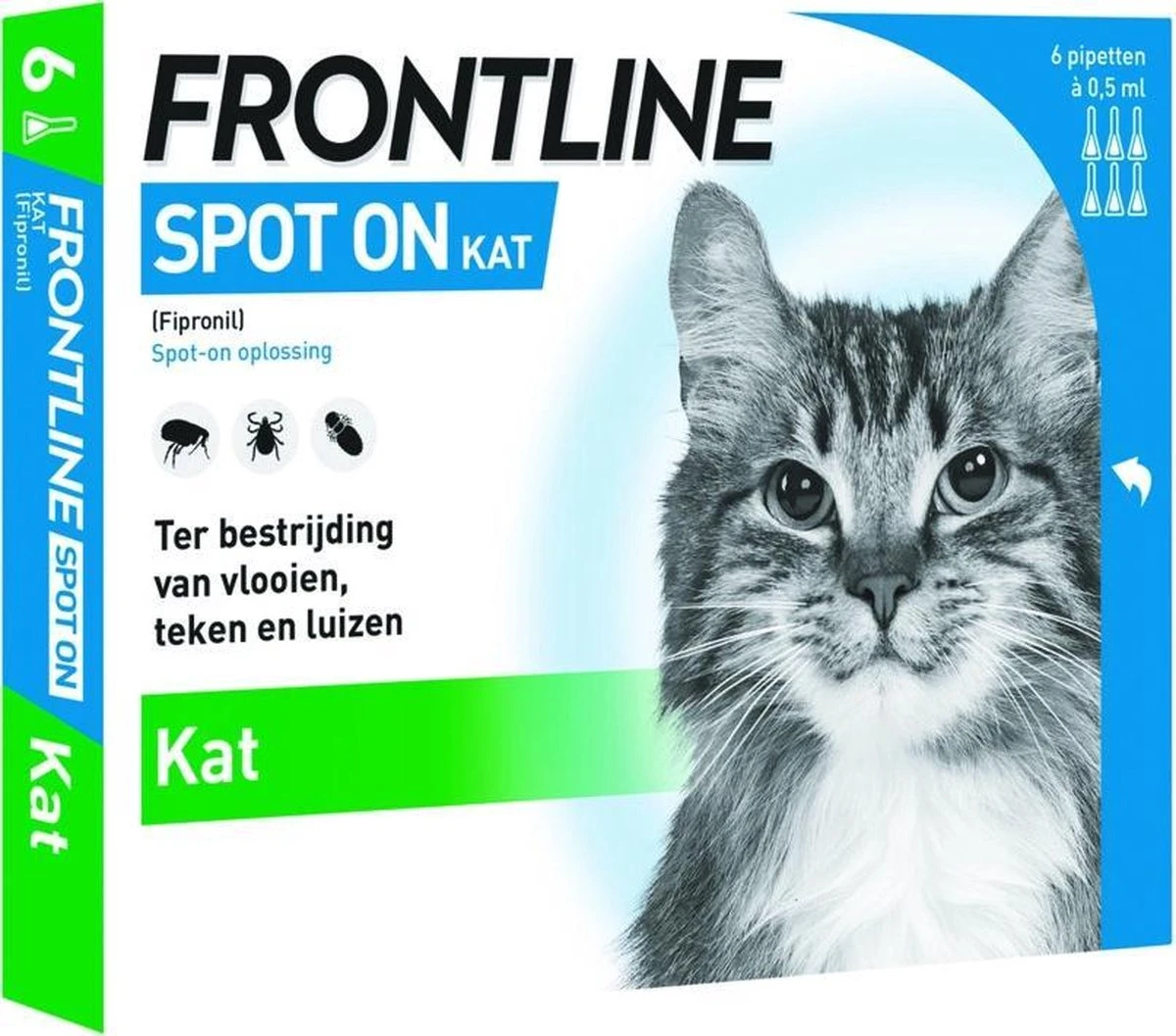 Frontline Spot-On Anti Vlooienmiddel Kat - 6 Pipetten 9 Frontline Spot-On Anti Vlooienmiddel Kat - 6 Pipetten - Afbeelding 7